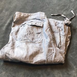 Gray Gap Capris